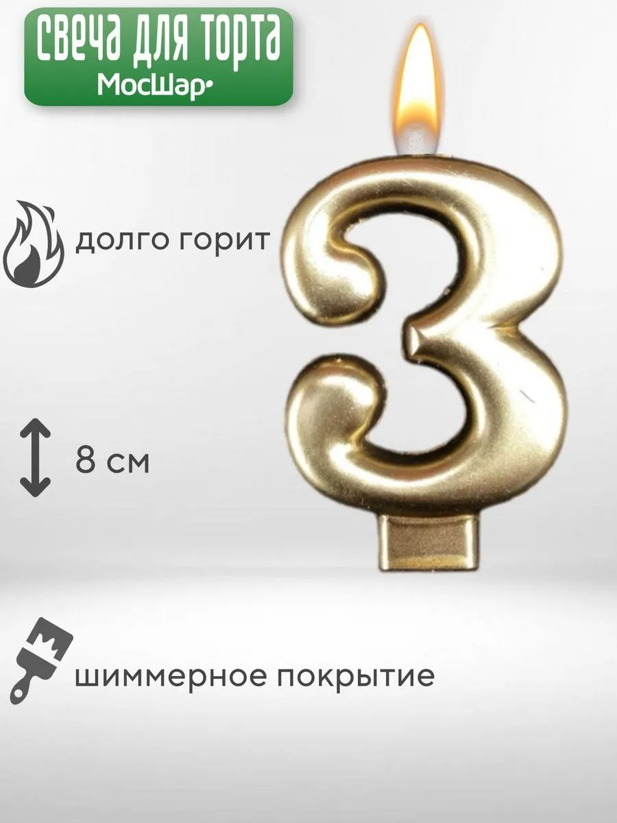 СвечаЦифра/Золото3