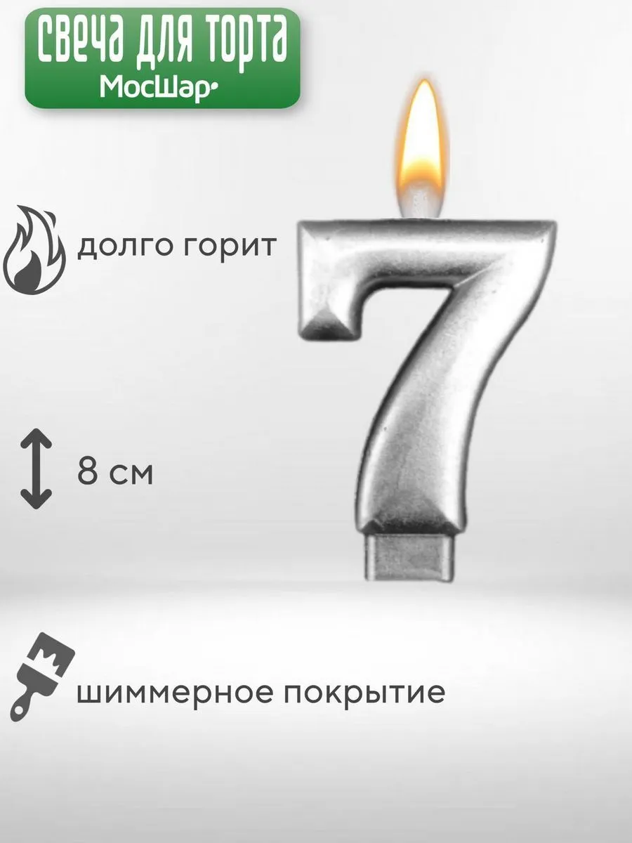 СвечаЦифра/Серебро7