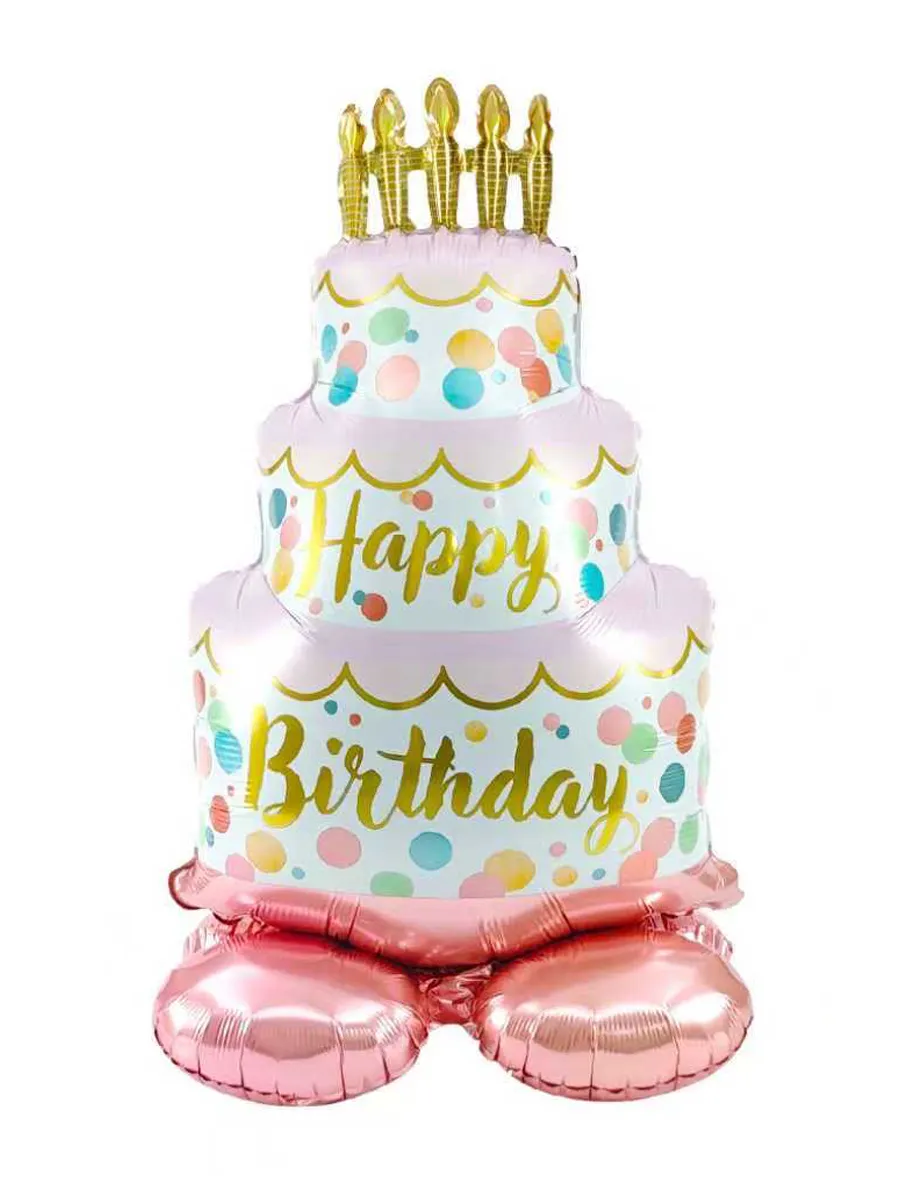 СтоячийшарТортHappyBirthday