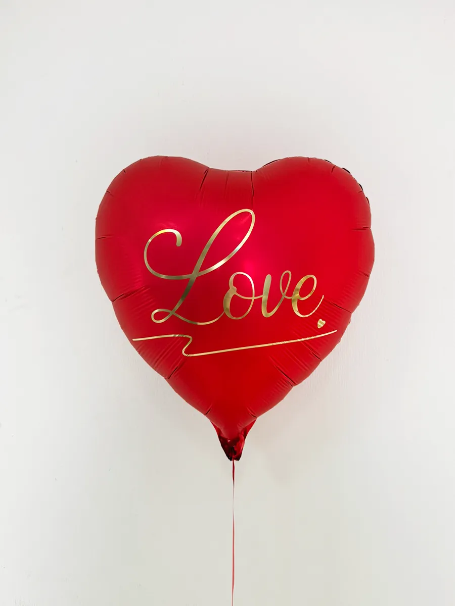 Фольга18КрасноеСердцеLOVE